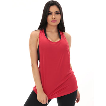 Regata Fitness Feminina de Dry Fit Vinho | Ref: 4.4.4361-24-G