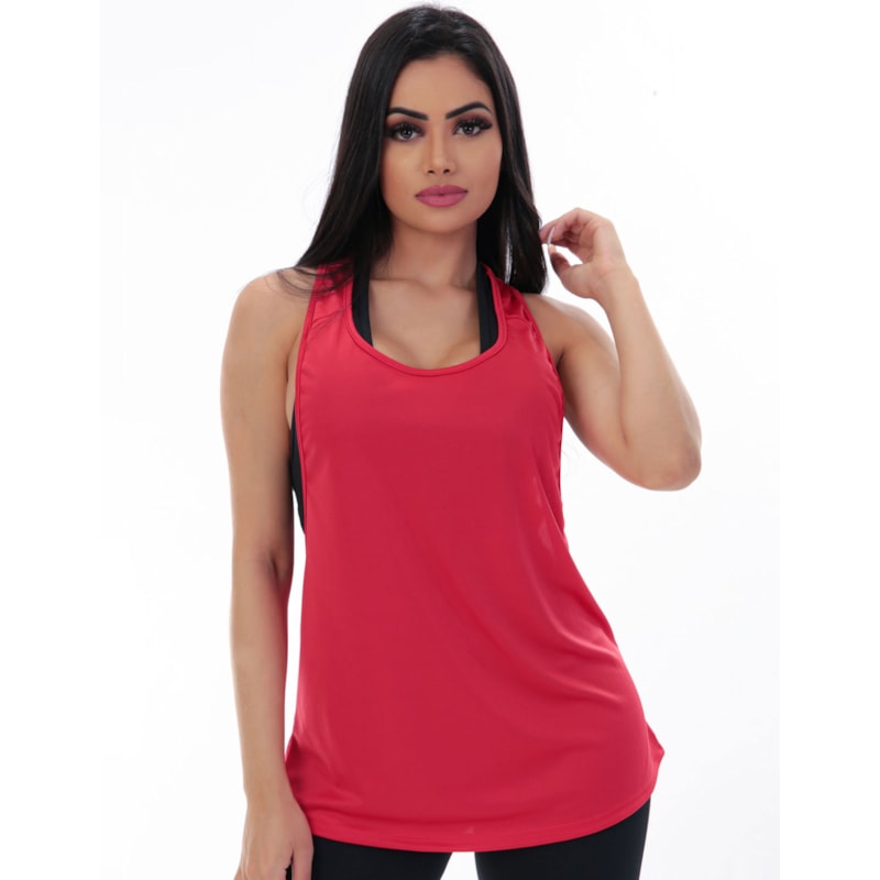 Regata Fitness Feminina de Dry Fit Vinho | Ref: 4.4.4361-24-G