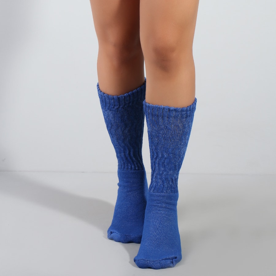 Meia Aeróbica 3/4 Azul | Ref: 5.5.6001-06
