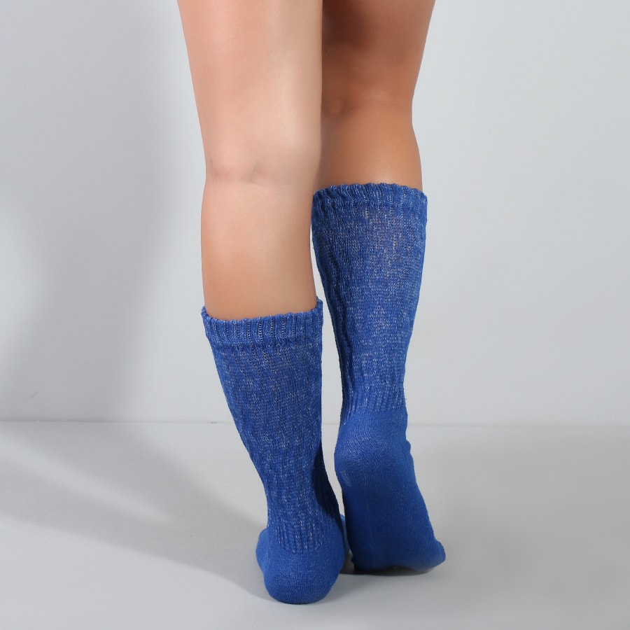 Meia Aeróbica 3/4 Azul | Ref: 5.5.6001-06