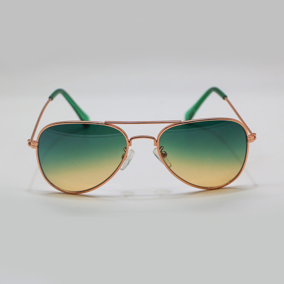 Óculos de Sol Infantil com Lentes em Degradê Verde | Ref: OC-0042