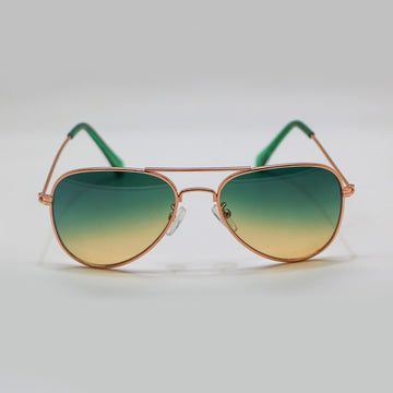 Óculos de Sol Infantil com Lentes em Degradê Verde | Ref: OC-0042