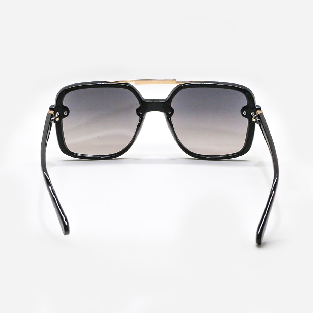 Óculos de Sol em Acetato Preto com Lente Espelhada | Ref: OC-0014