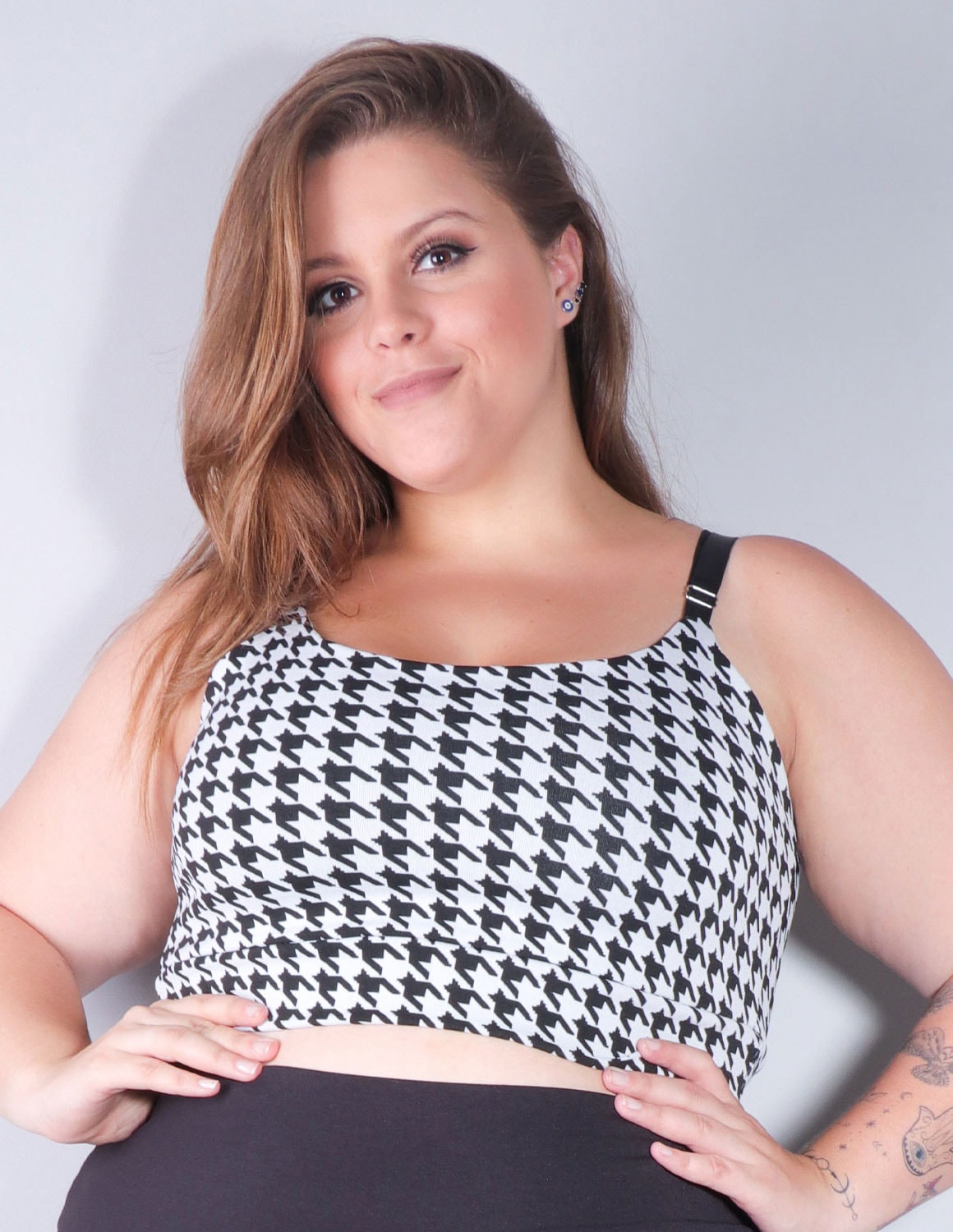 Cropped Plus Size em Tecido Jacquard com Alças Reguláveis | Ref: 4.4.4432-3236