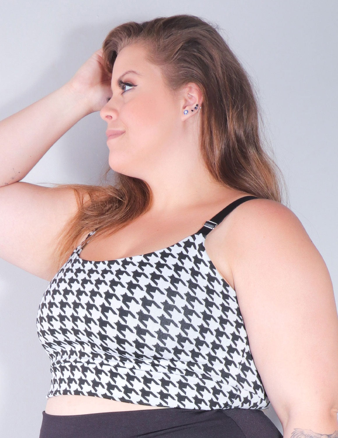 Cropped Plus Size em Tecido Jacquard com Alças Reguláveis | Ref: 4.4.4432-3236