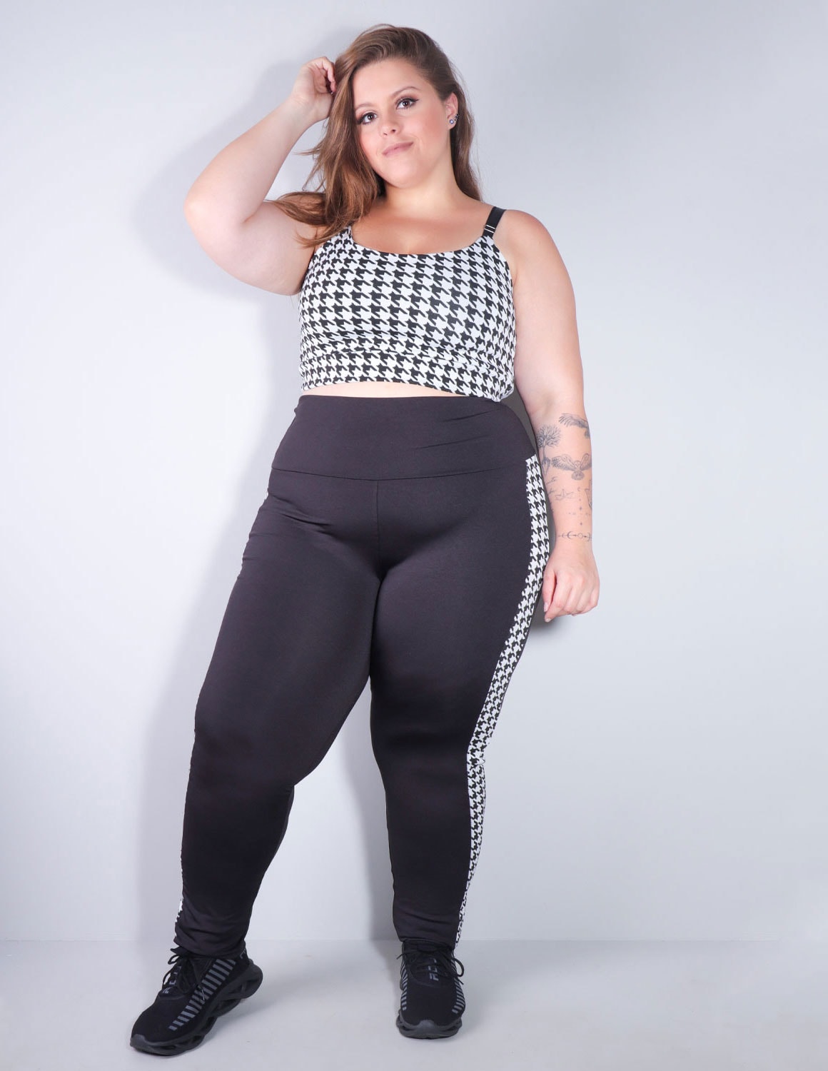 Cropped Plus Size em Tecido Jacquard com Alças Reguláveis | Ref: 4.4.4432-3236