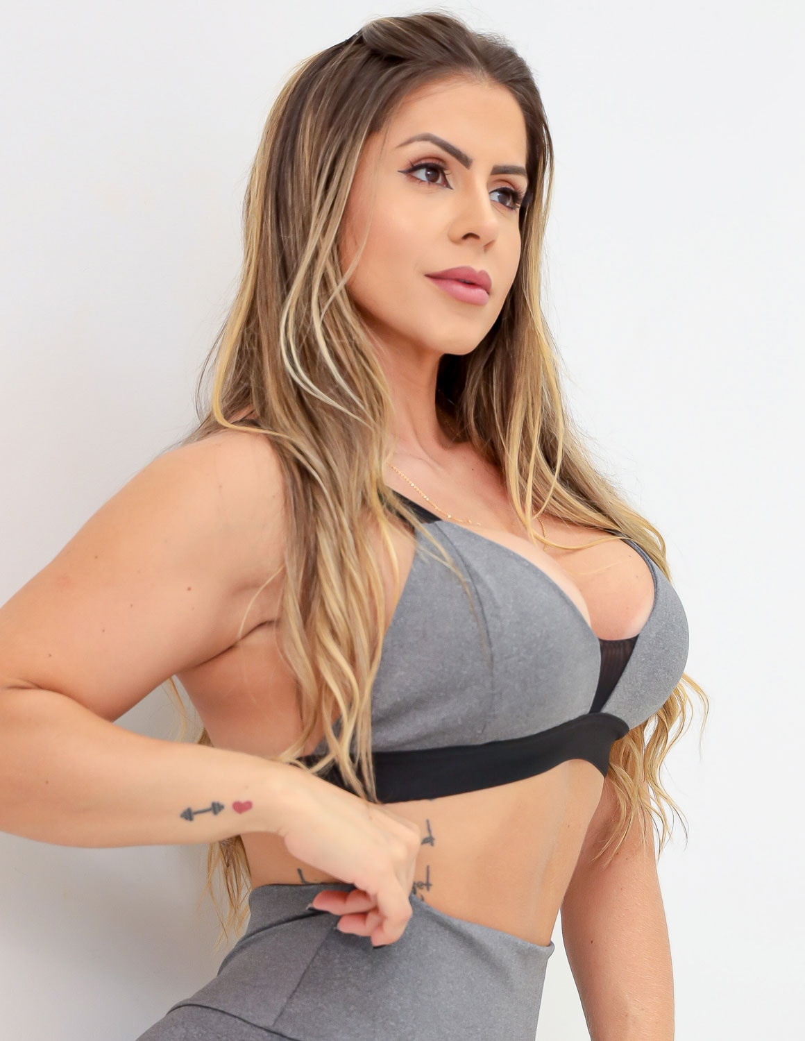 Top Feminino Mescla de Alcinhas e Bojo Removível | Ref: 4.4.4276-03