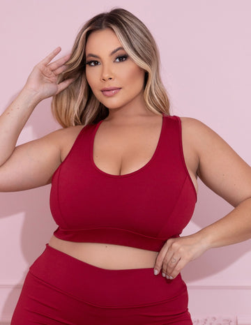 Top Plus Size Vinho sem Bojo | Ref: 4.4.1699-24