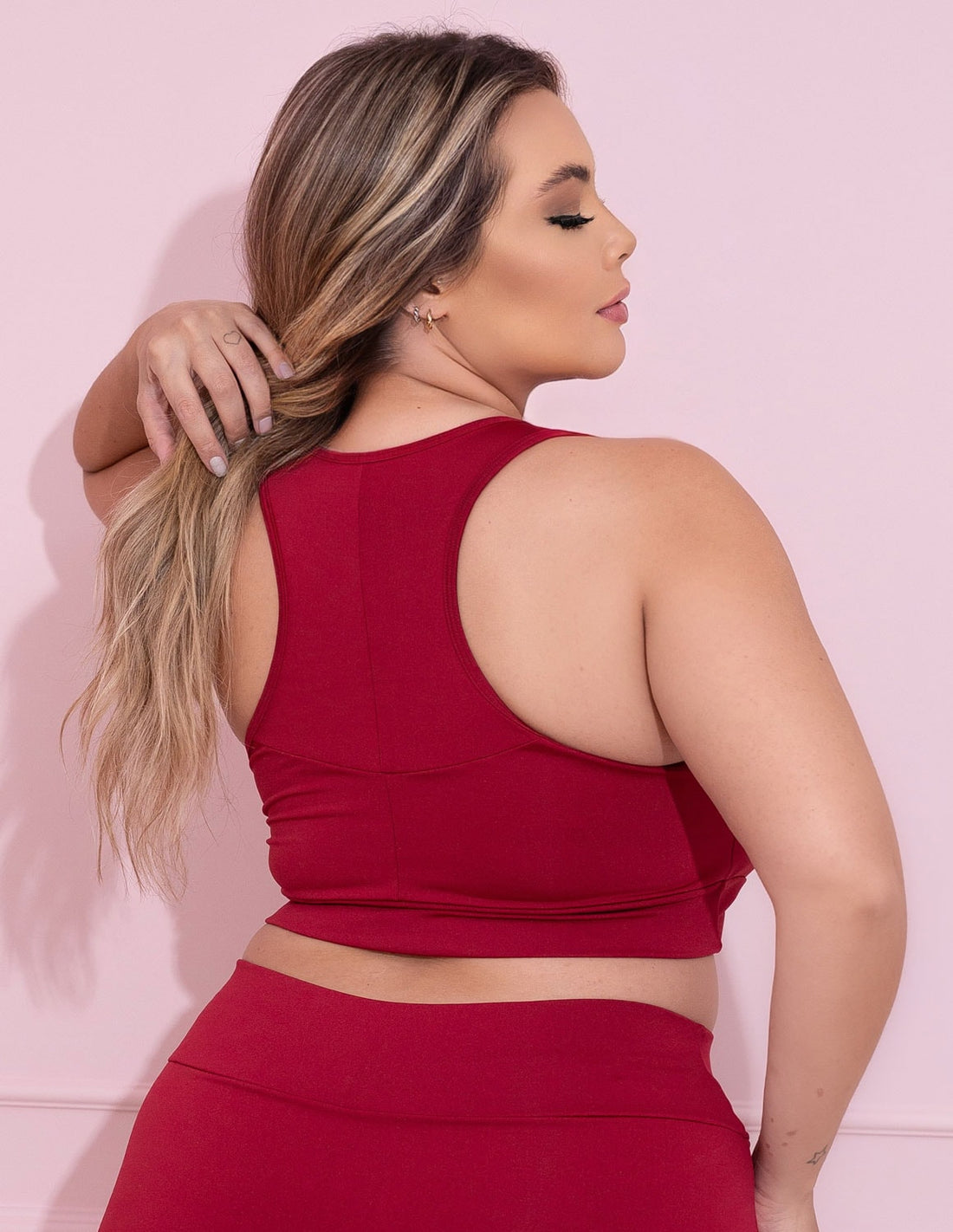 Top Plus Size Vinho sem Bojo | Ref: 4.4.1699-24