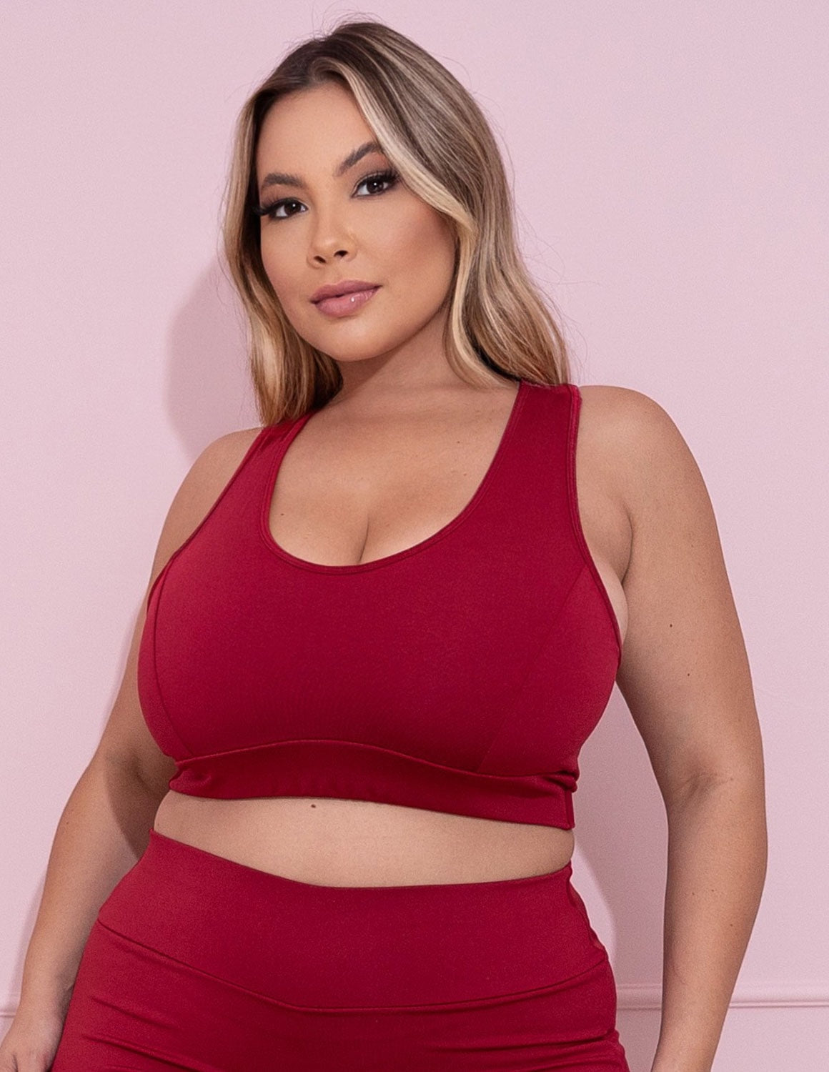 Top Plus Size Vinho sem Bojo | Ref: 4.4.1699-24