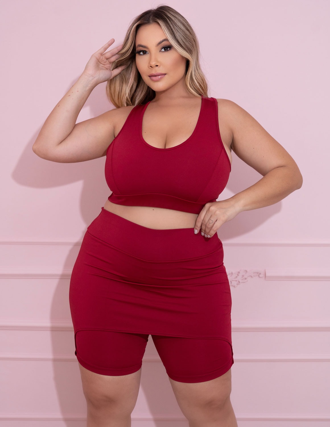 Top Plus Size Vinho sem Bojo | Ref: 4.4.1699-24