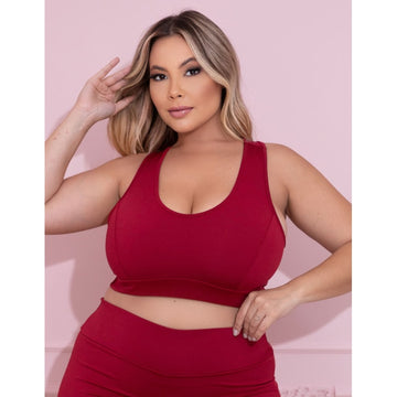 Top Plus Size Vinho sem Bojo | Ref: 4.4.1699-24
