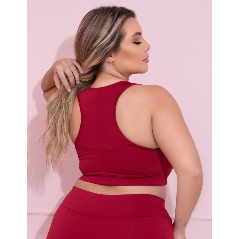 Top Plus Size Vinho sem Bojo | Ref: 4.4.1699-24