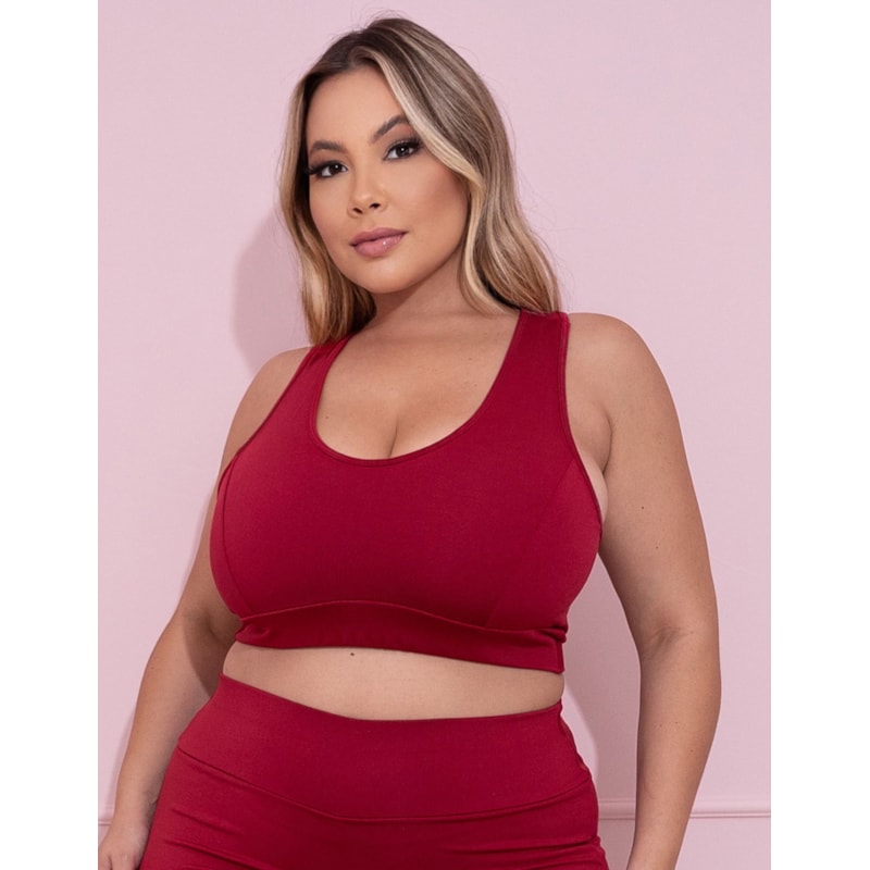 Top Plus Size Vinho sem Bojo | Ref: 4.4.1699-24