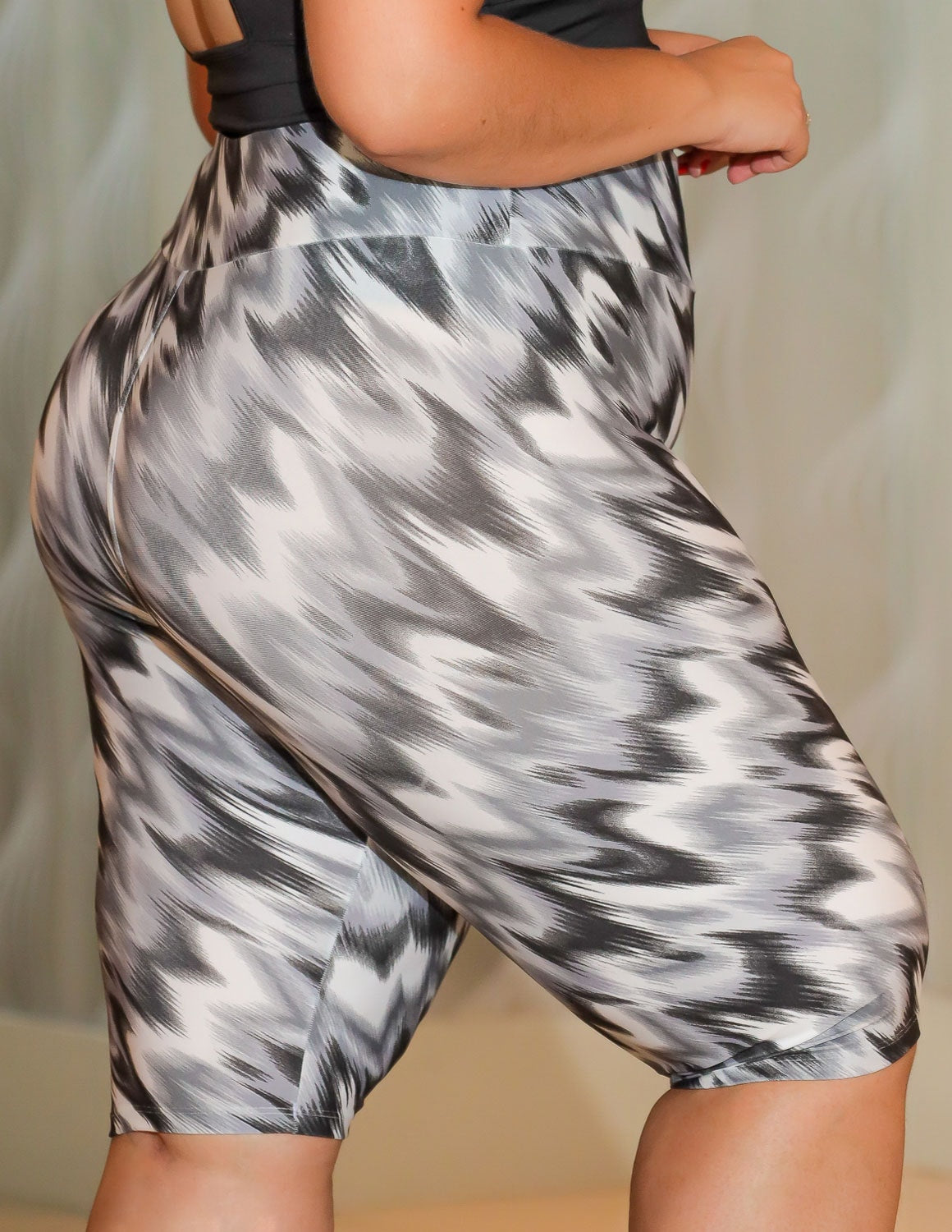 Bermuda Fitness Feminina Ciclista Plus Size Estampada | Ref: 4.4.4074-3240