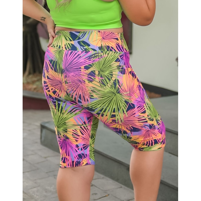 Bermuda Ciclista Feminina com Estampa Plus Size | Ref: 4.4.4074-3242