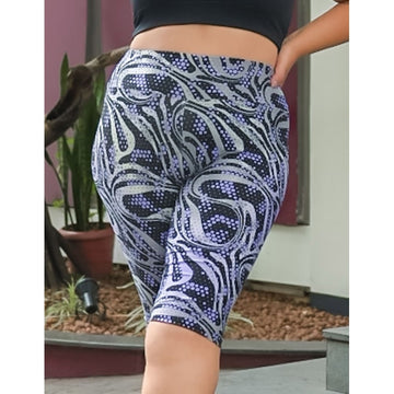 Bermuda Ciclista Plus Size Estampada | Ref: 4.4.4074-3244