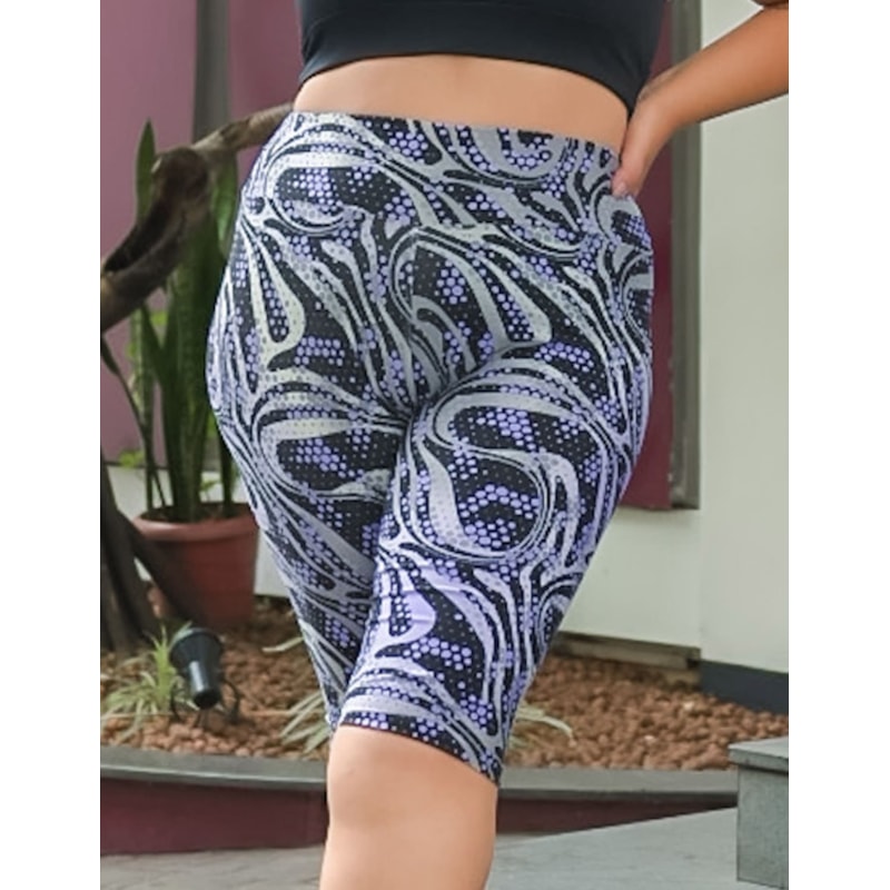 Bermuda Ciclista Plus Size Estampada | Ref: 4.4.4074-3244