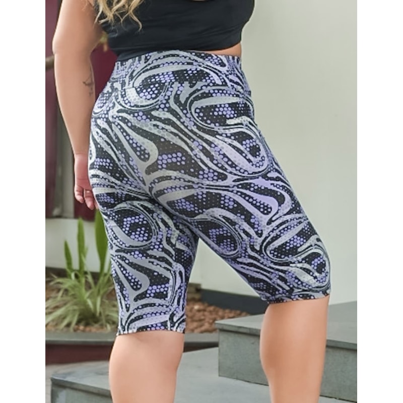Bermuda Ciclista Plus Size Estampada | Ref: 4.4.4074-3244