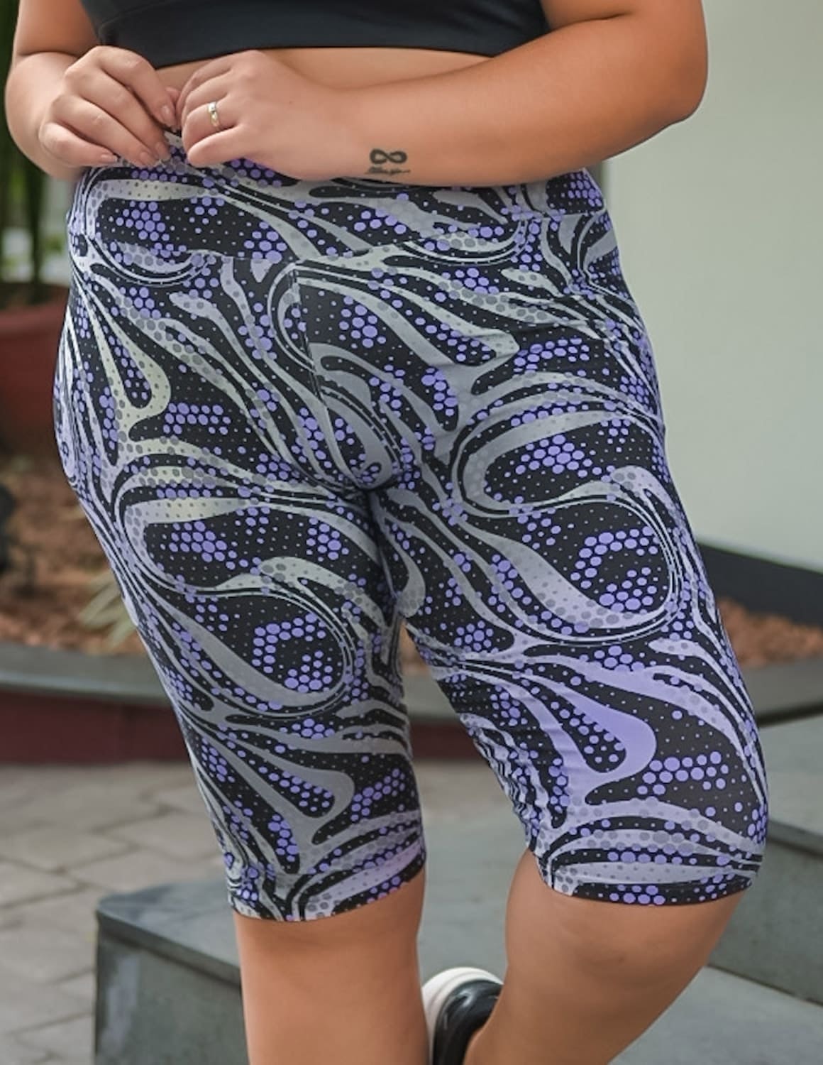 Bermuda Ciclista Plus Size Estampada