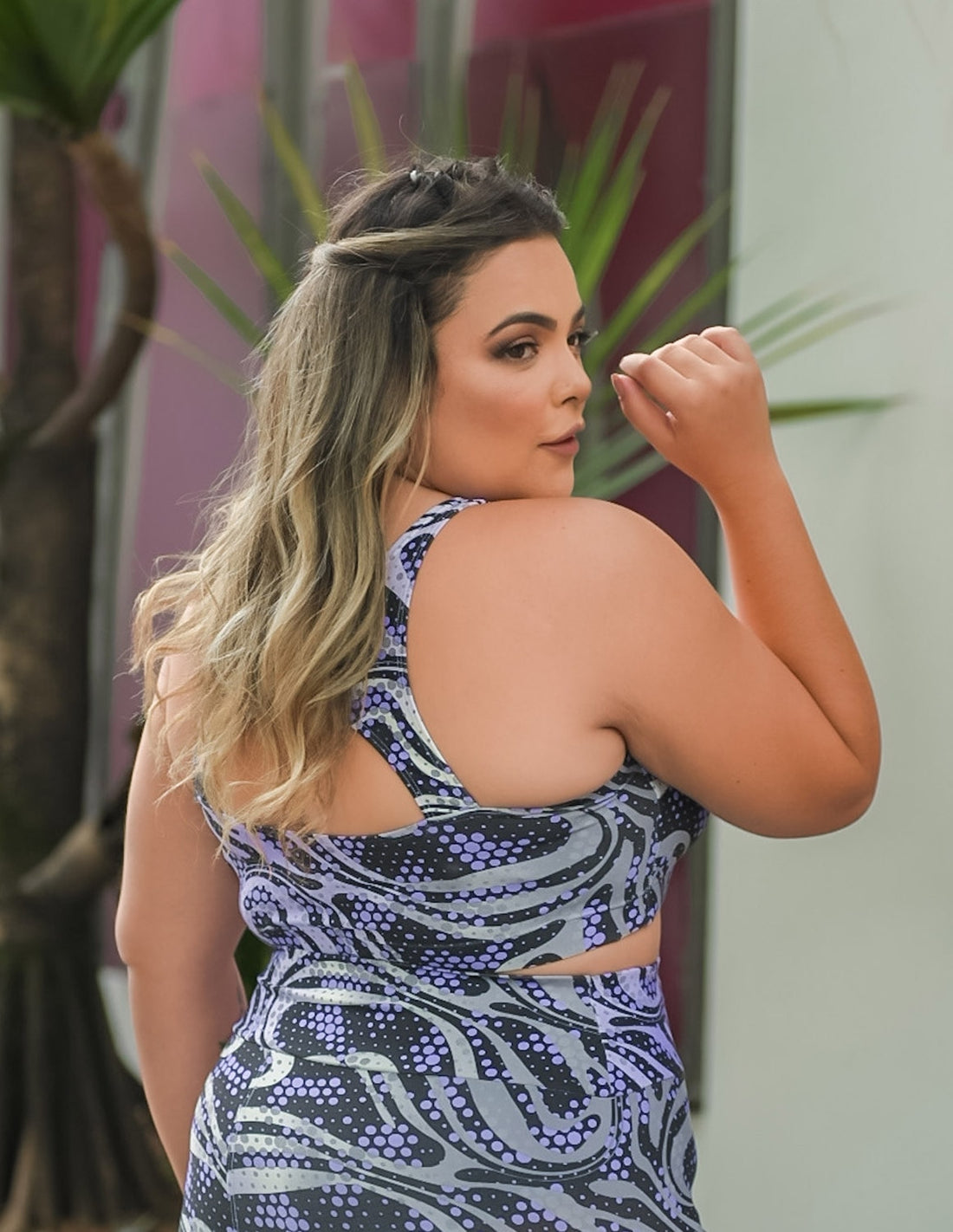 Top Fitness com Estampa Plus Size | Ref: 4.4.4434-3244