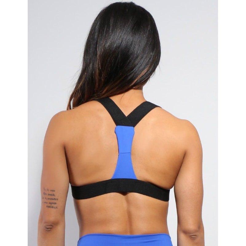 Top Azul Bic com Bojo em Poliamida | Ref: 3.3.1346-20
