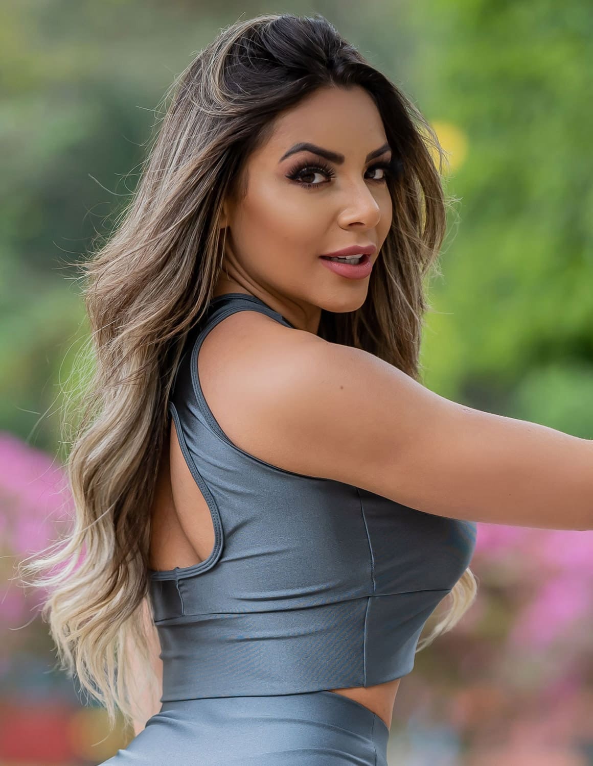 Cropped Fitness Metalizado com Bojo | Ref: 3.3.2387-52
