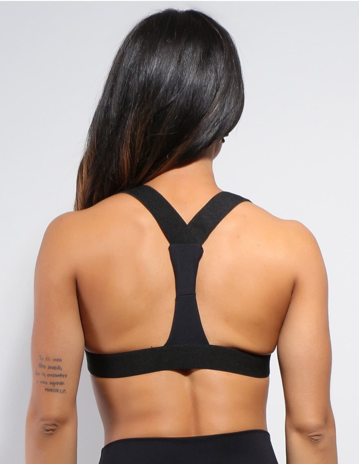Top Preto em Poliamida com Bojo | Ref: 3.3.1346-01