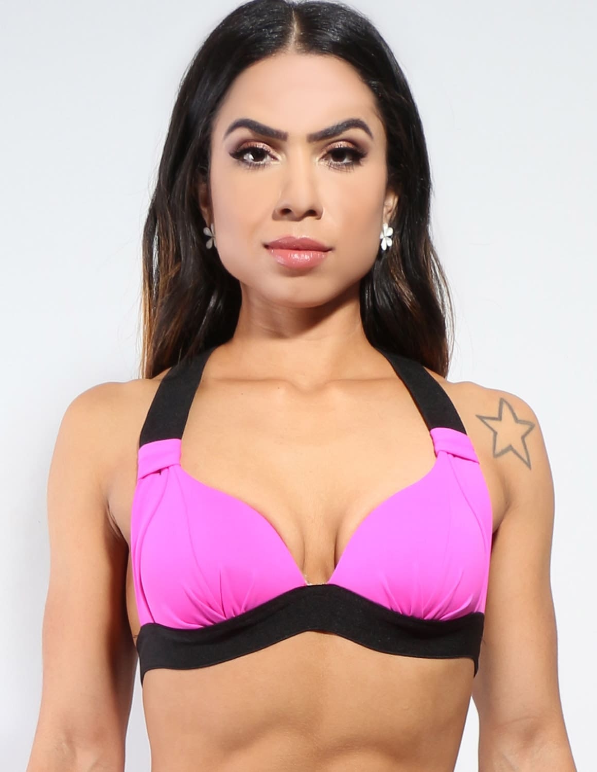 Top Feminino em Poliamida Rosa | Ref: 3.3.1346-07