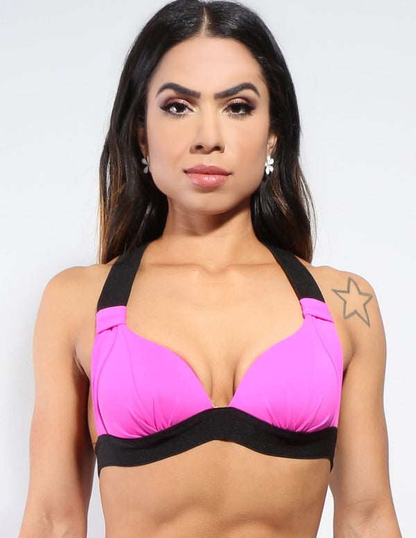 Top Feminino em Poliamida Rosa | Ref: 3.3.1346-07