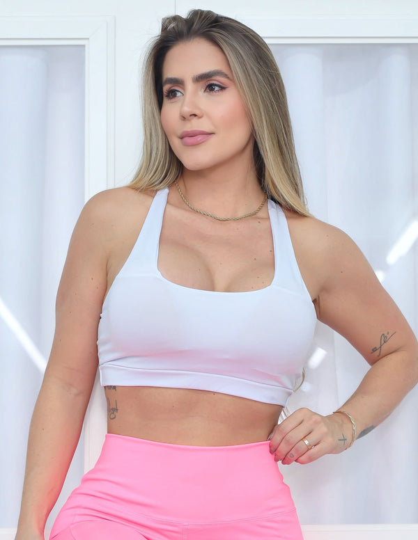 Top Fitness Branco com Bojo | Ref: 4.4.1590-02-BRANCO