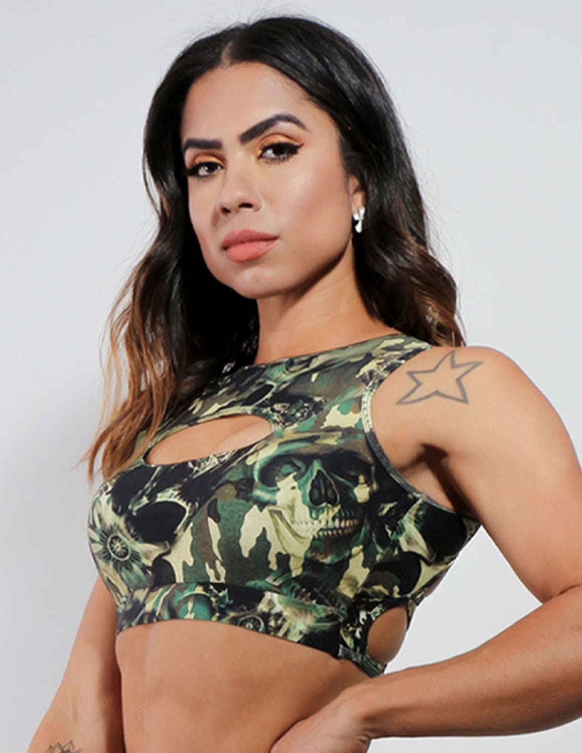 Cropped Feminino Estampado com Bojo | Ref: 3.3.2400-1391