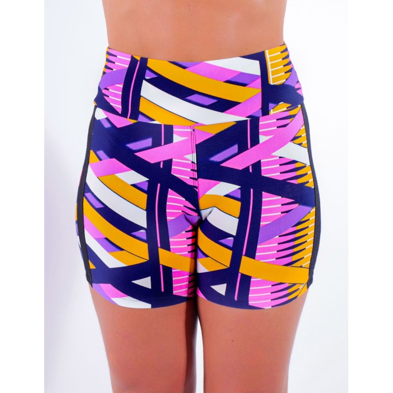 Short Estampado com Tela nas Laterais | Ref: 4.4.4321-3189