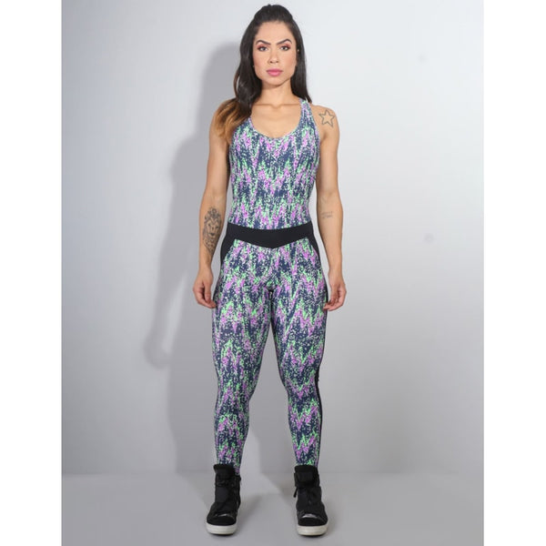 Macacão Fitness Estampado sem Bojo | Ref: 4.4.4243-3121
