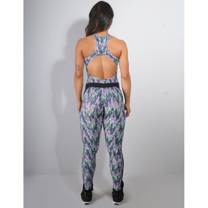Macacão Fitness Estampado sem Bojo | Ref: 4.4.4243-3121