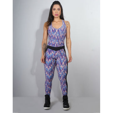 Macacão Fitness Estampado sem Bojo | Ref: 4.4.4243-3127
