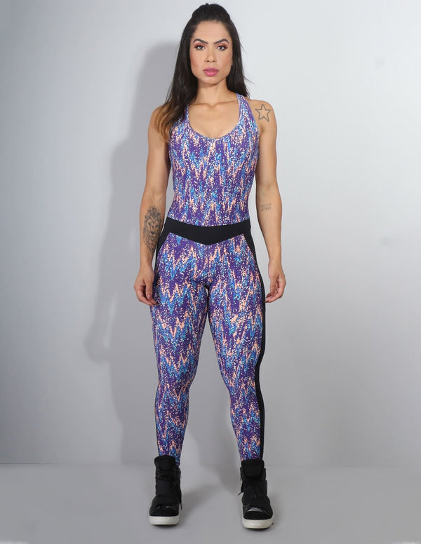 Macacão Fitness Estampado sem Bojo | Ref: 4.4.4243-3127