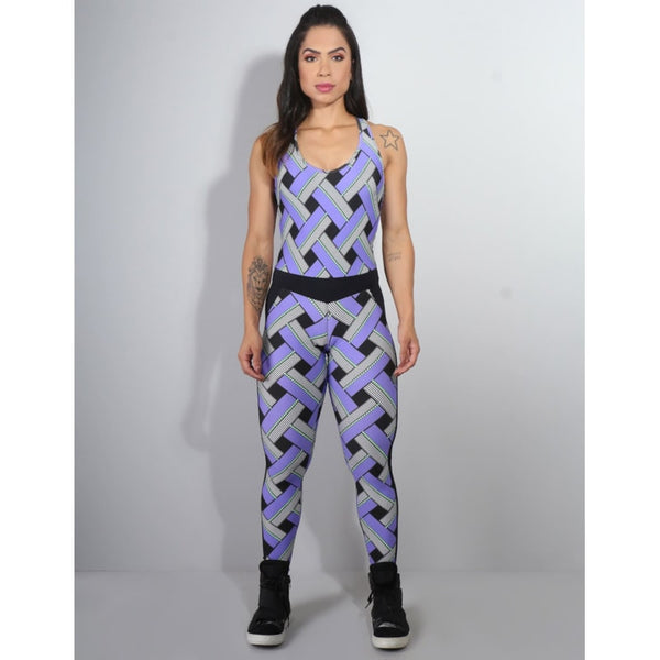 Macacão Legging Estampado sem Bojo | Ref: 4.4.4243-3122