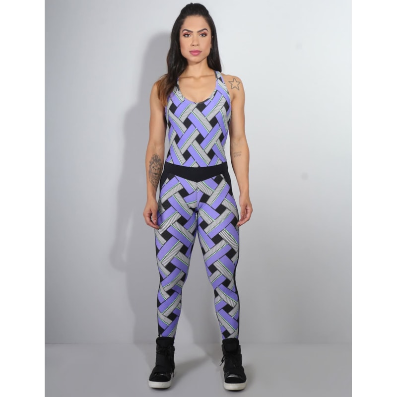 Macacão Legging Estampado sem Bojo | Ref: 4.4.4243-3122