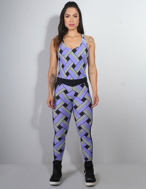 Macacão Legging Estampado sem Bojo | Ref: 4.4.4243-3122