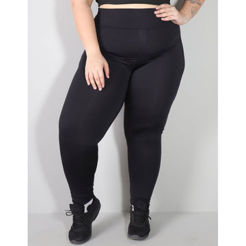 Calça Feminina Preta Plus Size com Bolsos | Ref: 4.4.4156-01