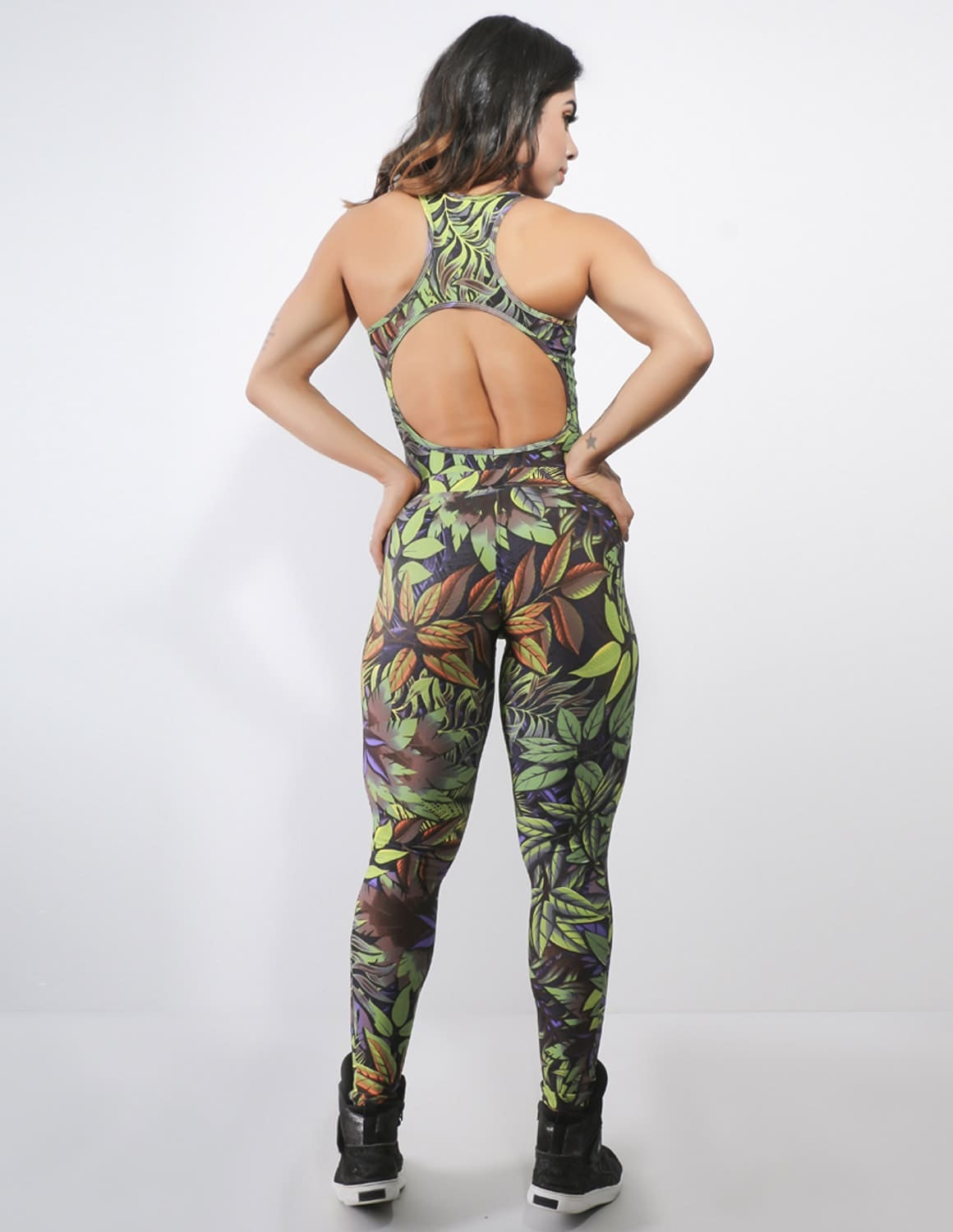 Macacão Feminino Fitness com Estampa e Bojo | Ref: 4.4.4157-3106
