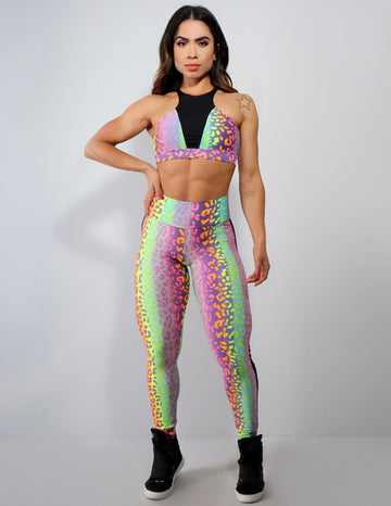 Conjunto Estampado com Calça e Cropped sem Bojo | Ref: 8.8.0059-3092