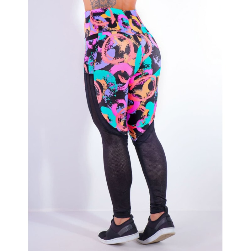 Calça Feminina Estampada com Bolsos e Tela | Ref: 4.4.4170-3187