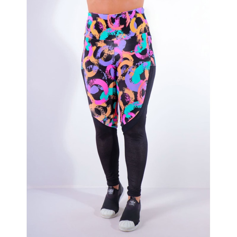 Calça Feminina Estampada com Bolsos e Tela | Ref: 4.4.4170-3187