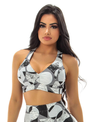 Top com Bojo Removível Estampado | Ref: 4.4.4403-3213