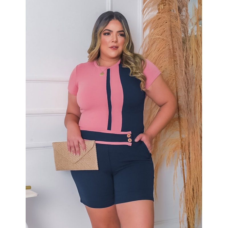 Conjunto Crepe Plus Size