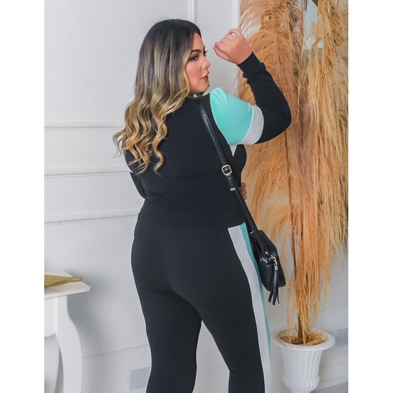 Conjunto Feminino com Calça e Blusa em Crepe de Alfaiataria | Ref: RCJ0601-0151