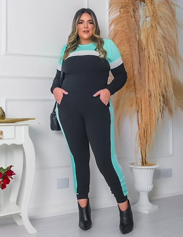 Conjunto Feminino com Calça e Blusa em Crepe de Alfaiataria | Ref: PRCJ0601-0151