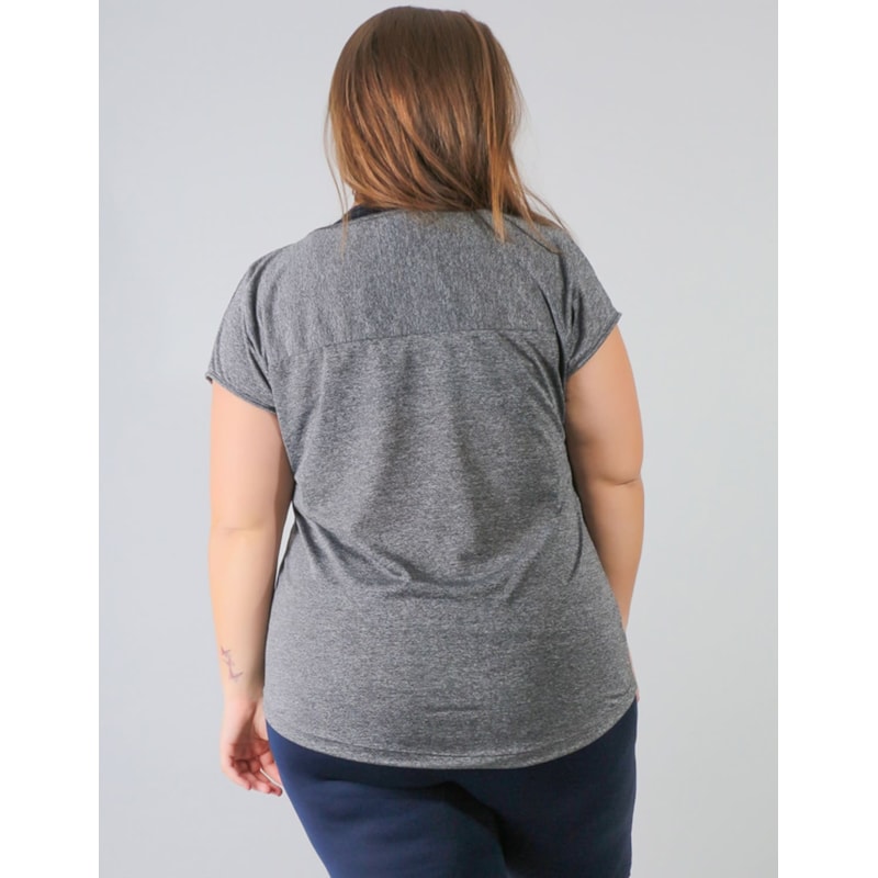 Blusa Plus Size em Dry Fit Mescla | Ref: 4.4.4144-03